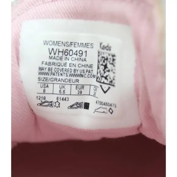 Kate Spade Keds Leather Sneakers Women 8 White Pink Heart Lips Charm Valentines - Picture 10 of 12